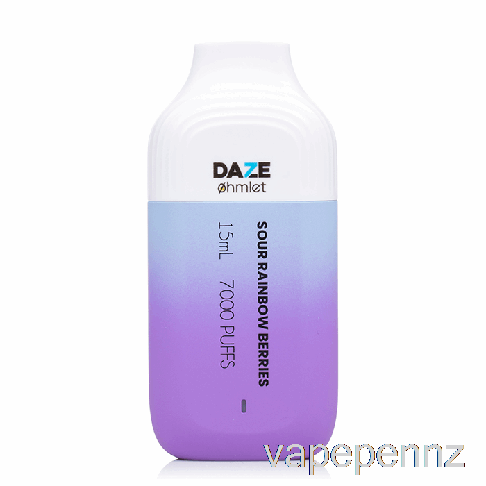 7 Daze OHMLET 7000 0% Zero Nicotine Disposable Sour Rainbow Berries VAPE NZ